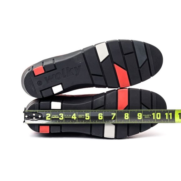 Wolky Women Phoenix Dark Red Zip Wedge Ankle Boots size 13US EUR 43 - Picture 5 of 8